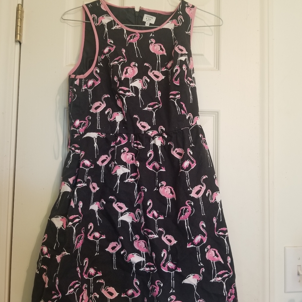 Cute flamingos mini dress